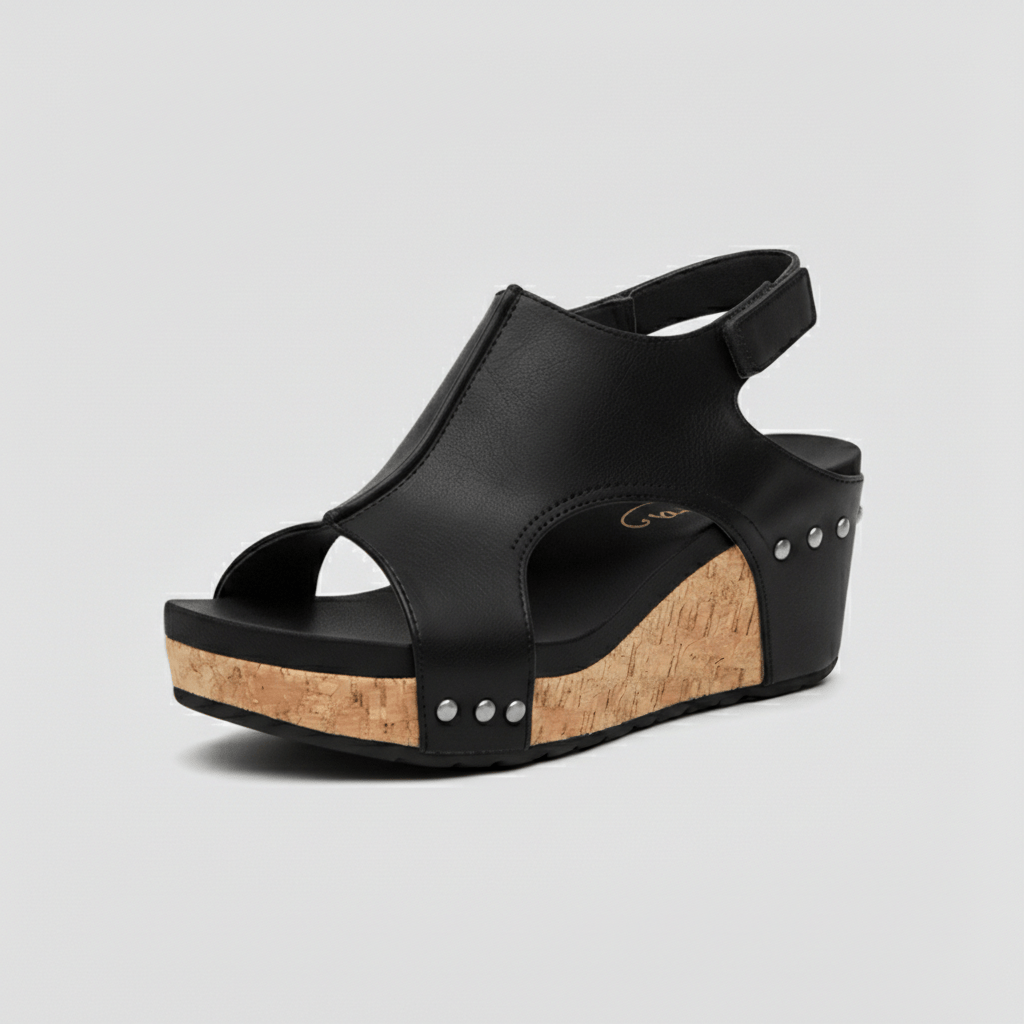 Alicia Platform Sandals Open Toe Cut Out Sandals