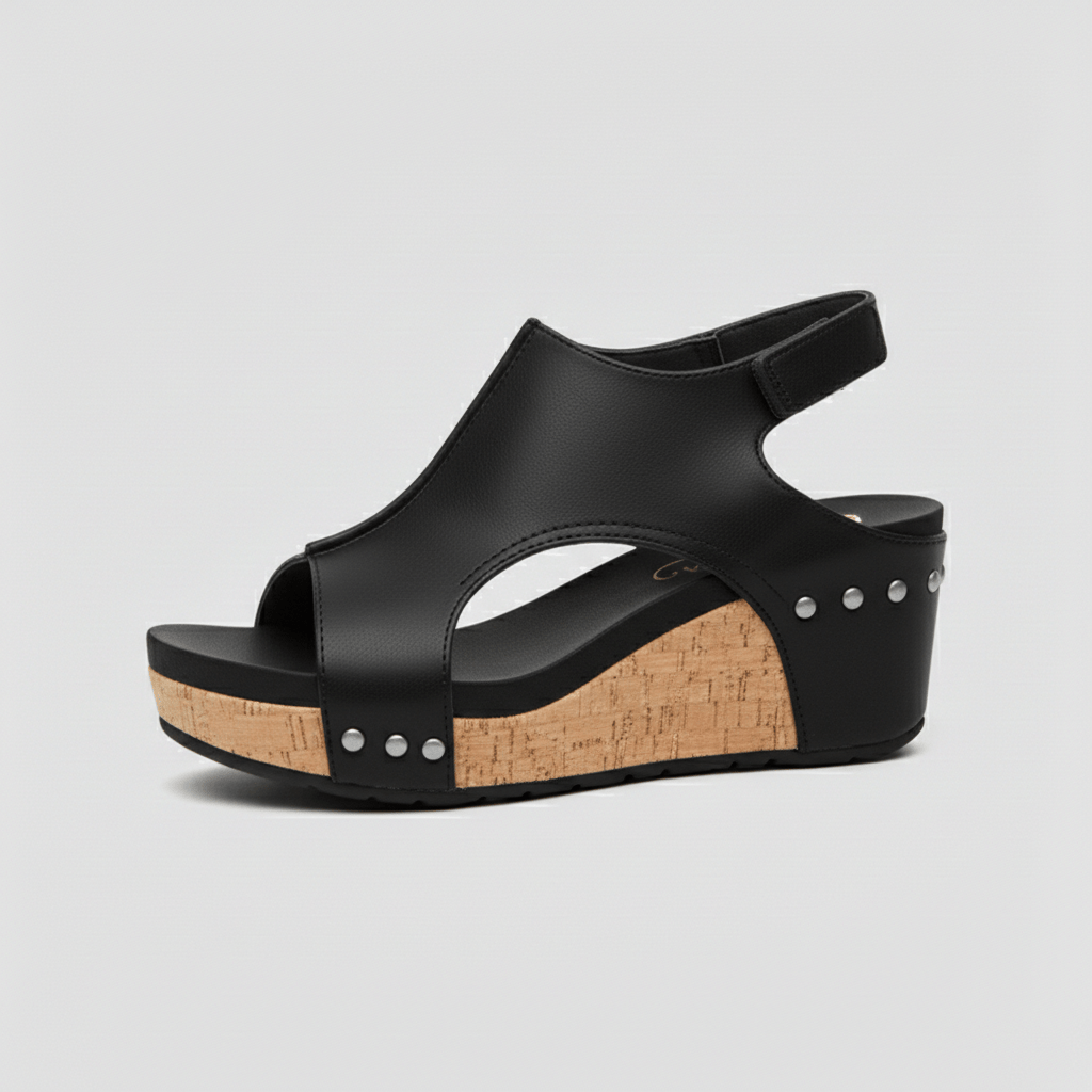 Alicia Platform Sandals Open Toe Cut Out Sandals