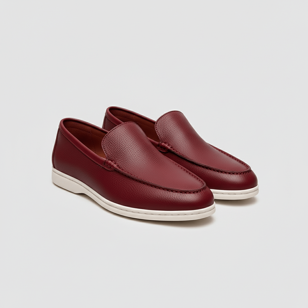 Bertram Minimal Slip-On Loafers with Comfort Sole