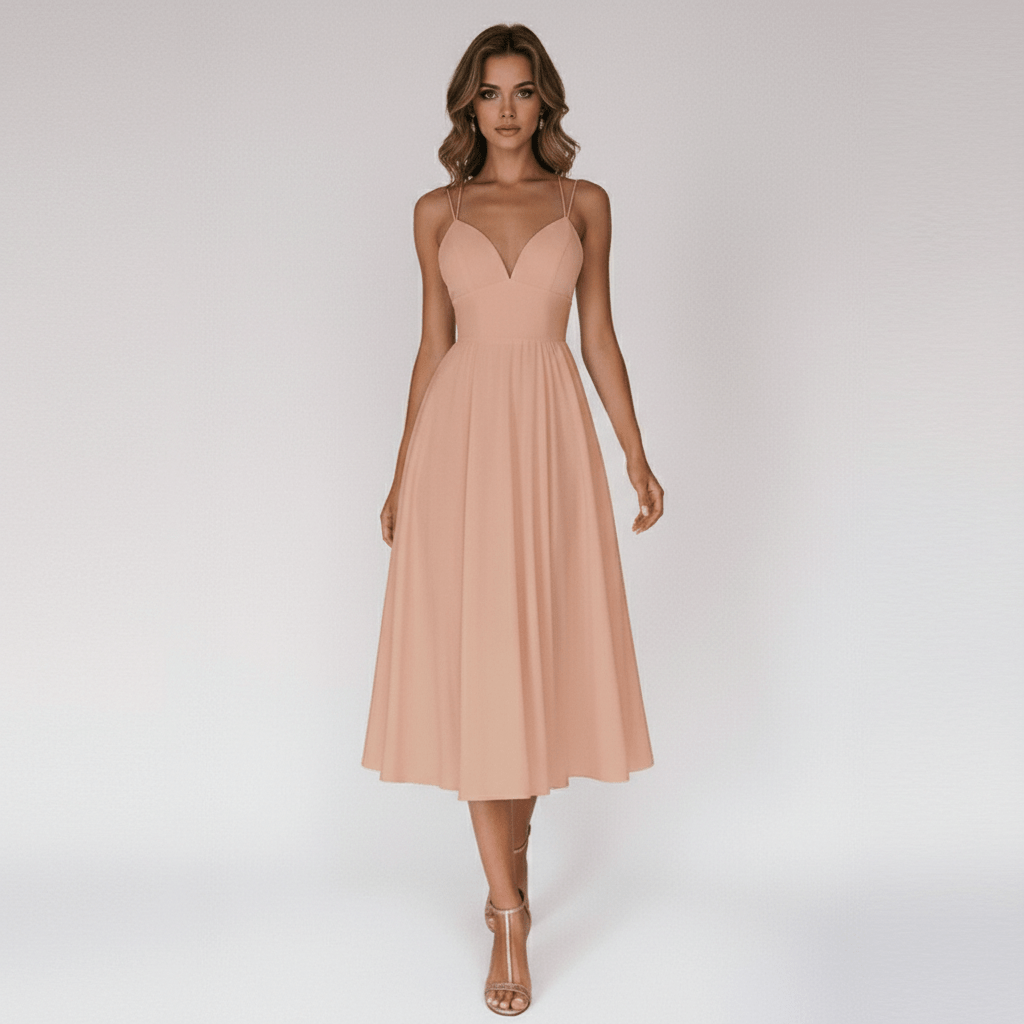 Bettina Sweetheart Neck Cocktail Dress with Spaghetti Straps