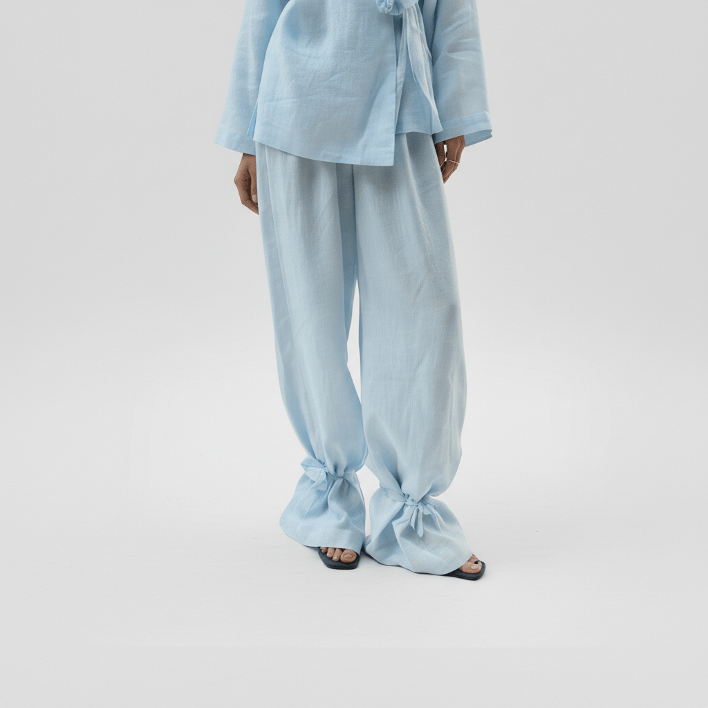 Bonnie Two Piece Set Wrap Top and Wide Leg Pants