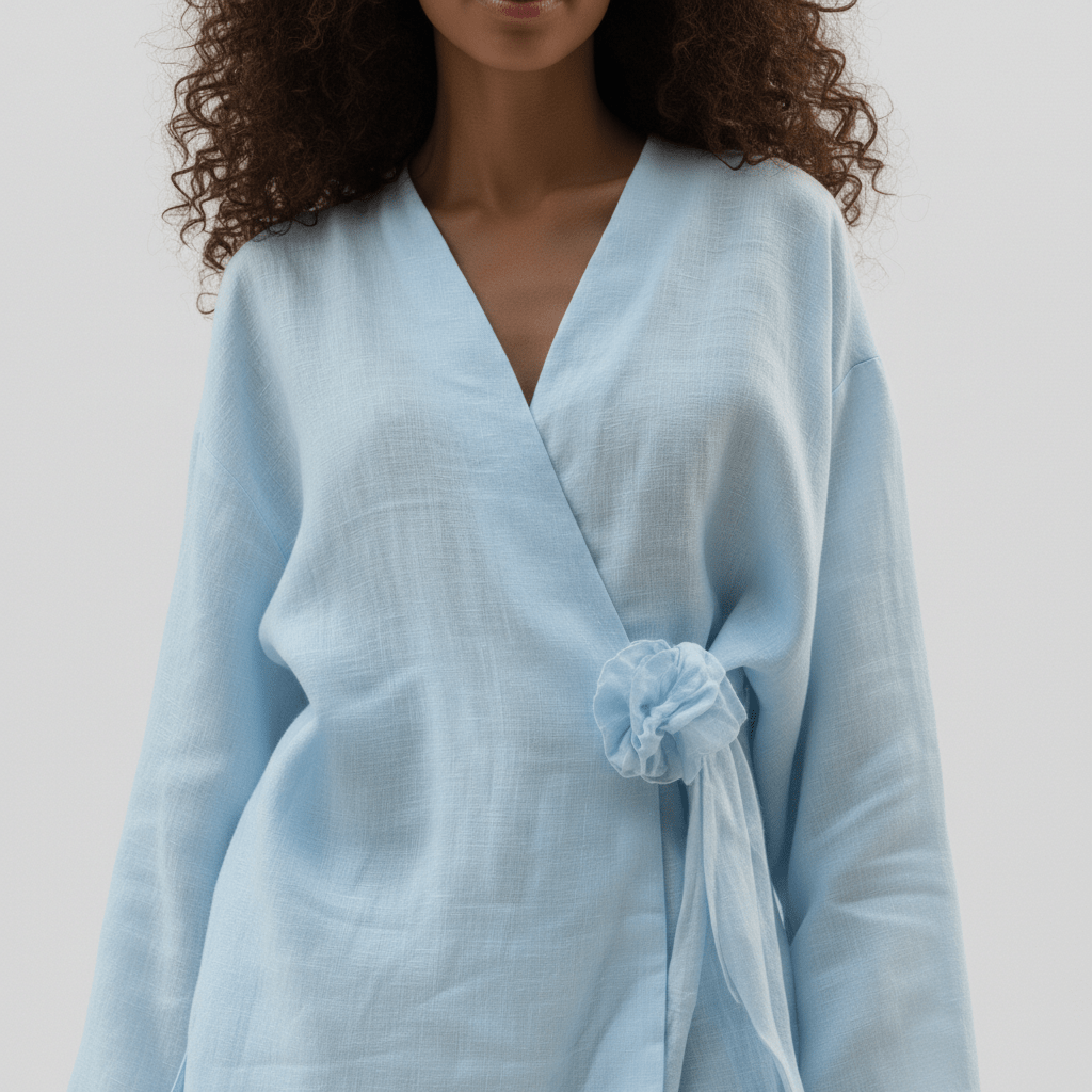 Bonnie Two Piece Set Wrap Top and Wide Leg Pants