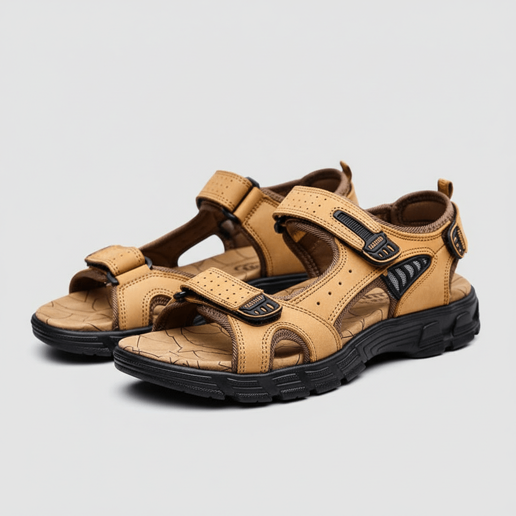 Brandon Hook and Loop Strap Sandals Outdoor Sport Sandals