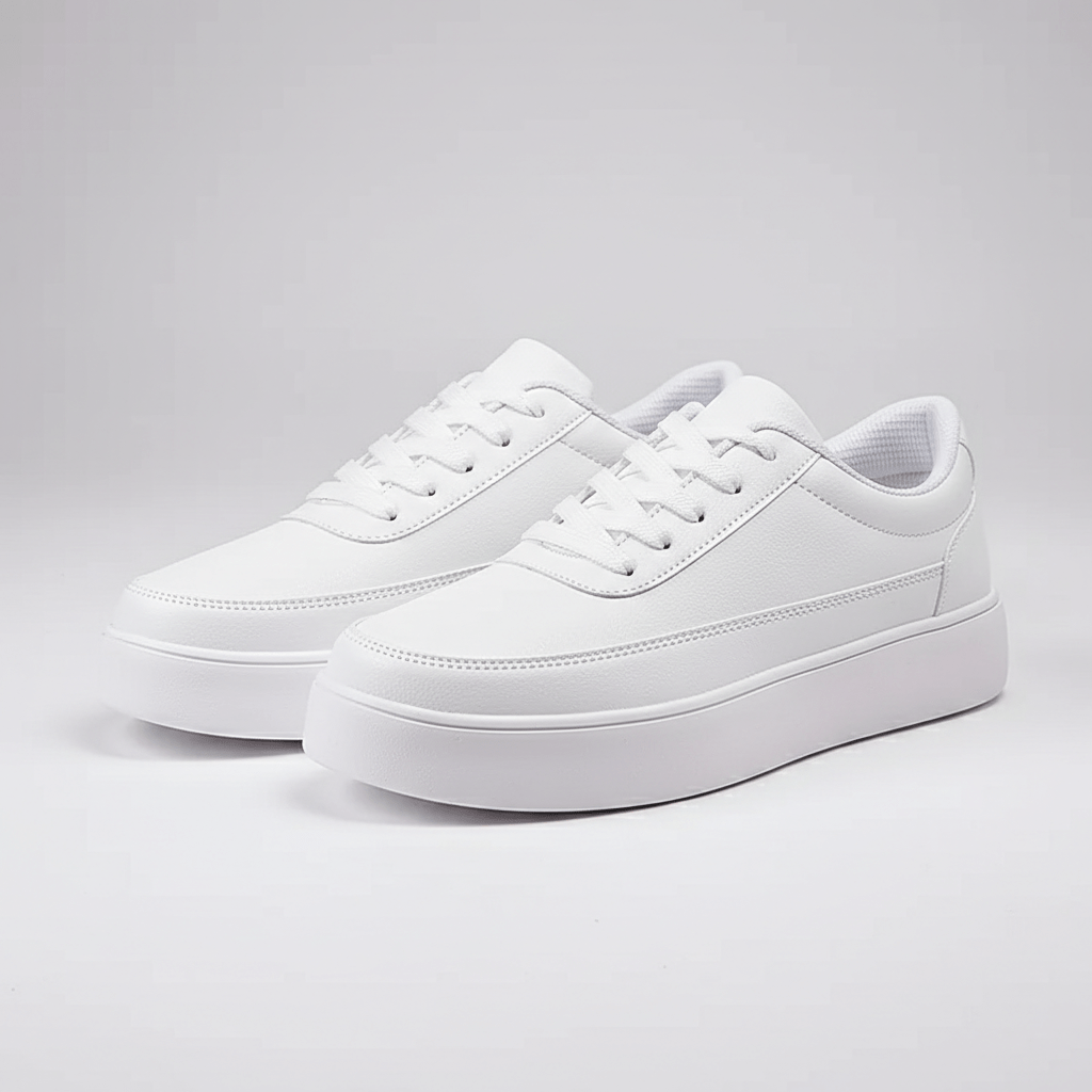 Burton Classic White Sneakers with Minimal Design