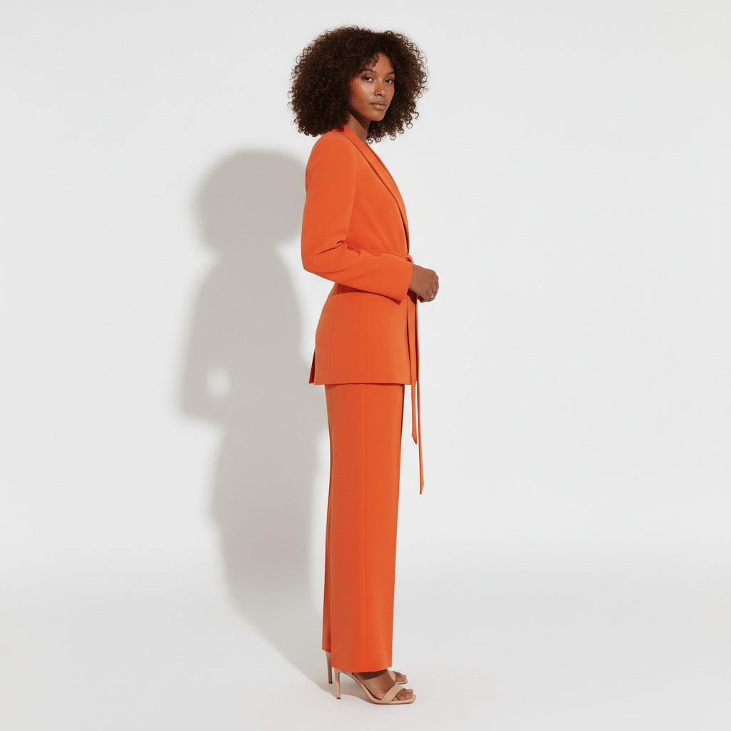 Celestine Two Piece Set Belted Blazer and Wide Leg Pants