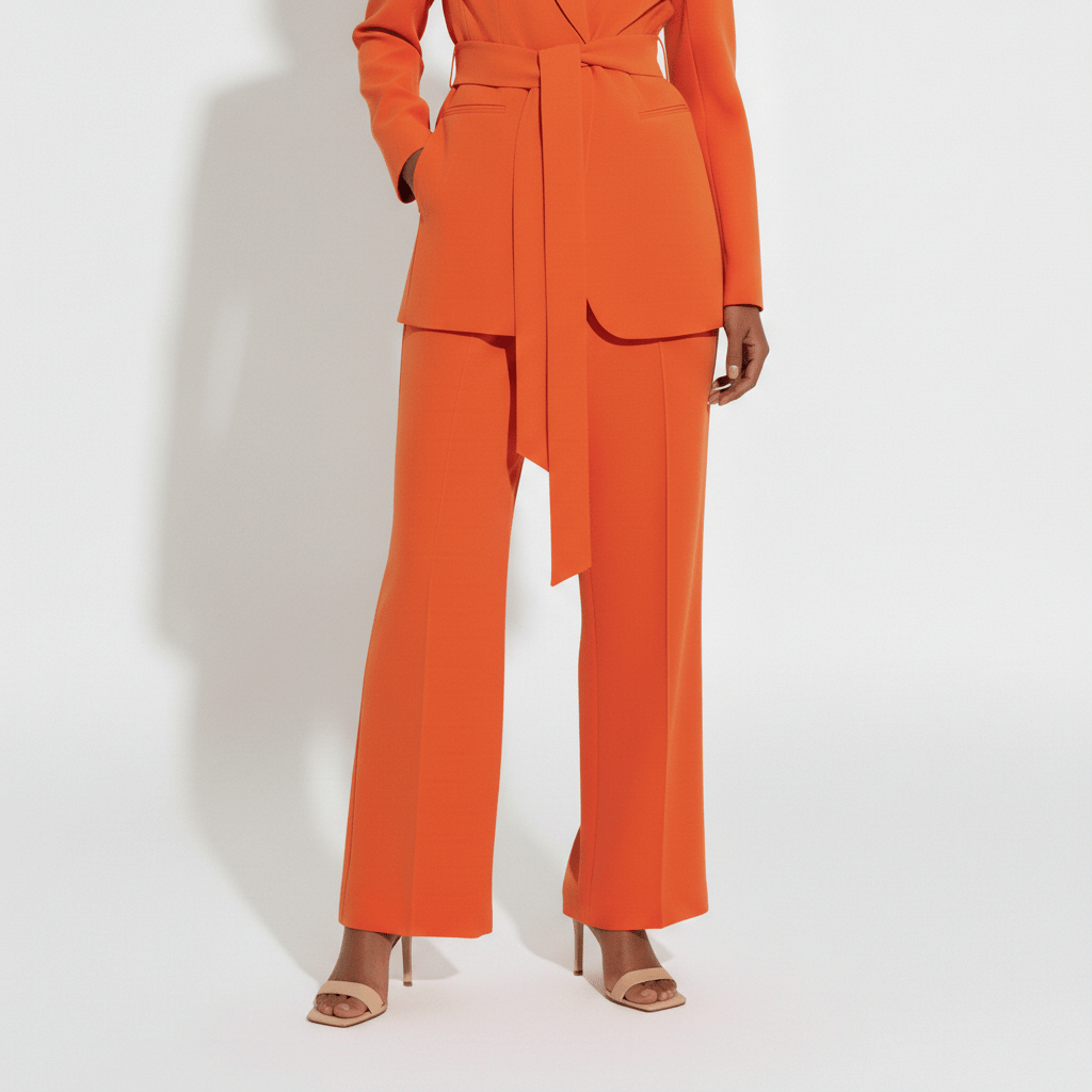 Celestine Two Piece Set Belted Blazer and Wide Leg Pants