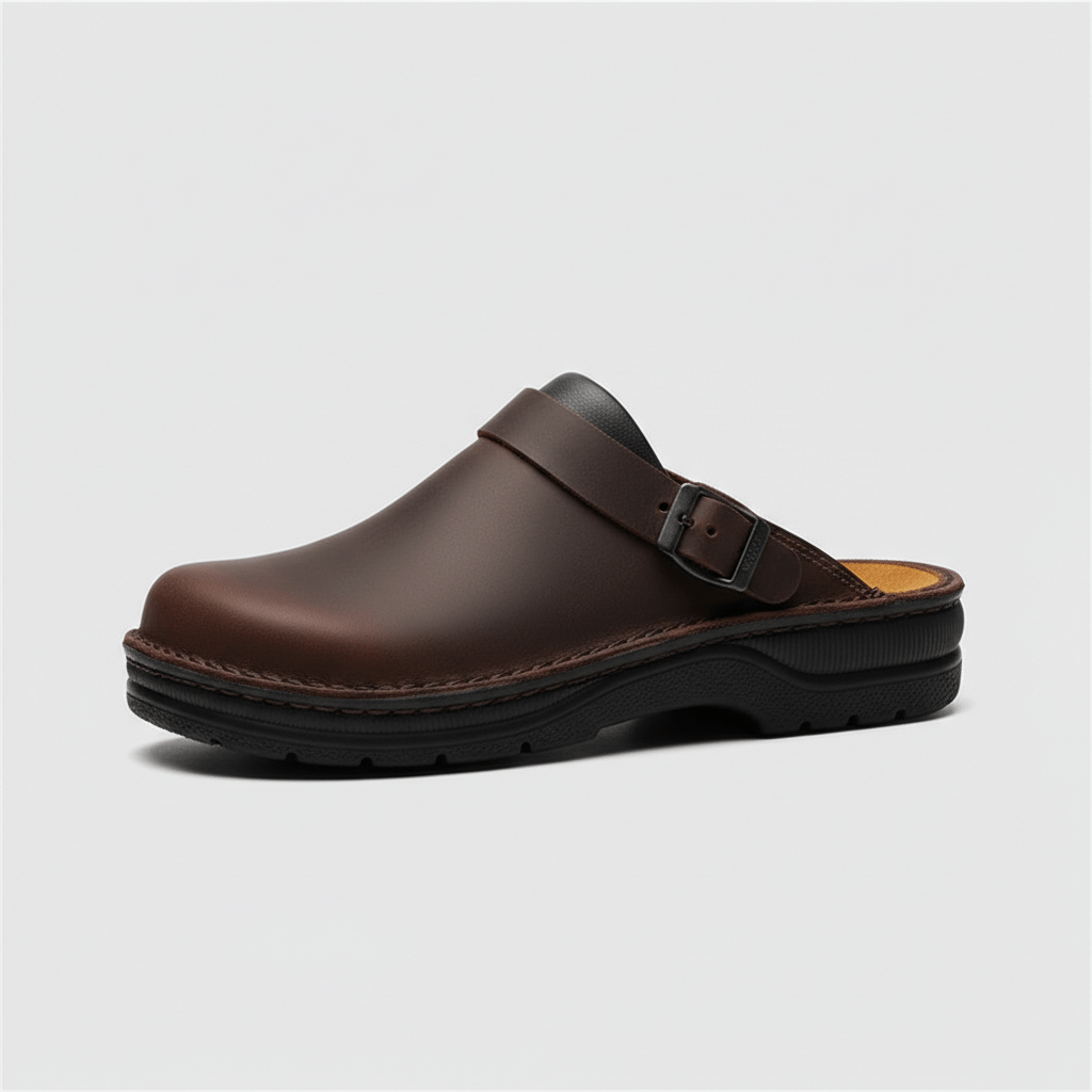 Dane Buckle Strap Clogs Closed Toe Slip On Sandals