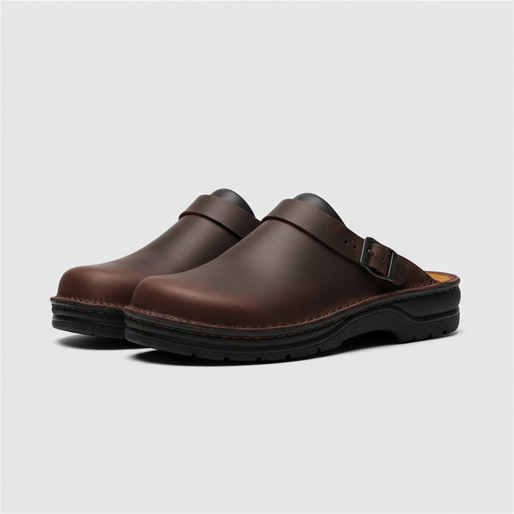 Dane Buckle Strap Clogs Closed Toe Slip On Sandals