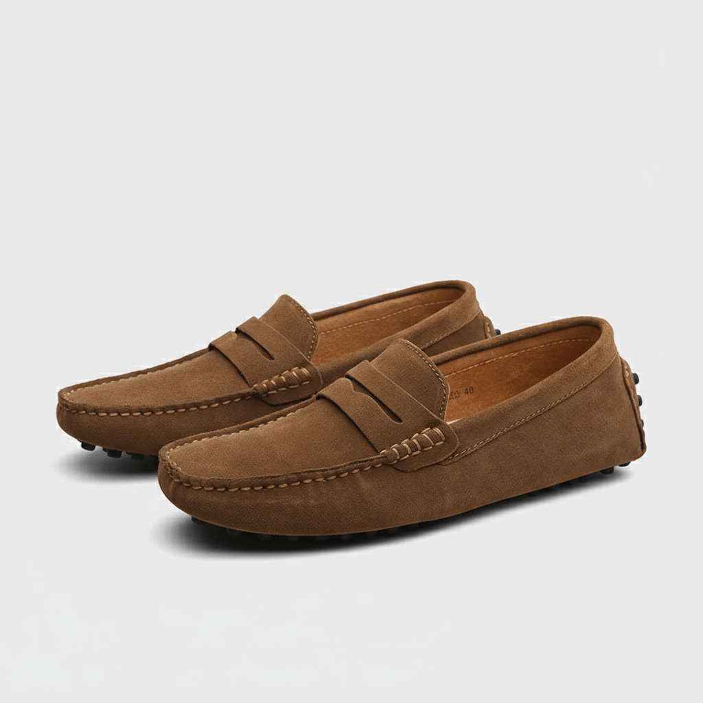 Darren Classic Driving Loafers with Flexible Grip Sole