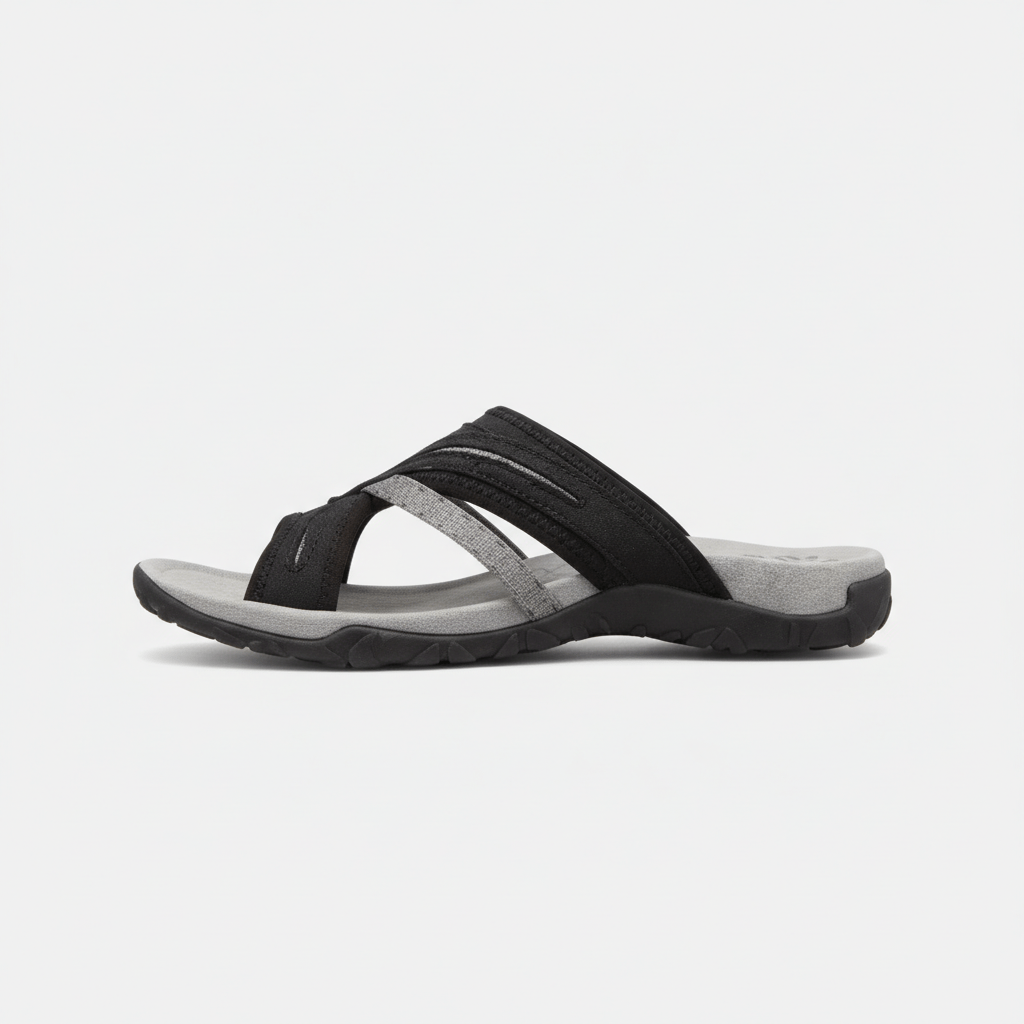 Delia Slip-On Thong Sandals with Cushioned Sole