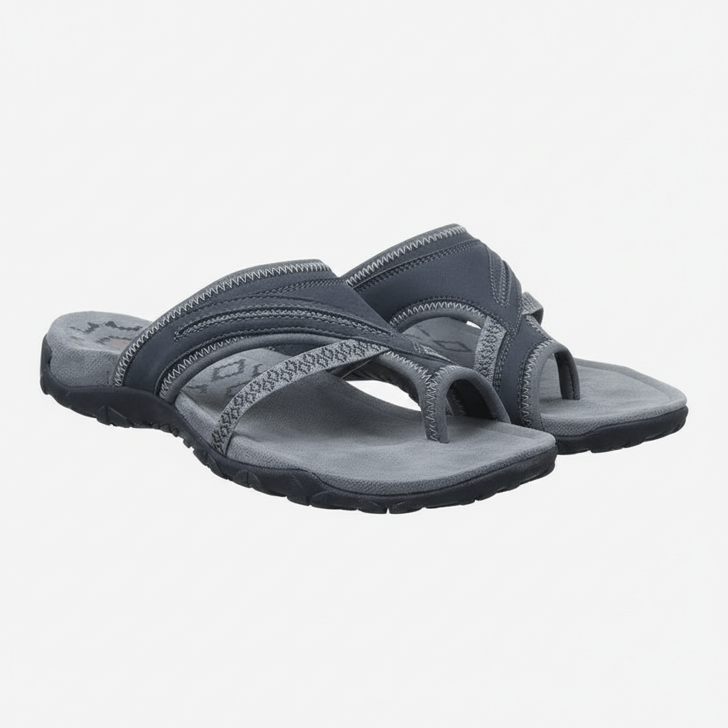 Delia Slip-On Thong Sandals with Cushioned Sole