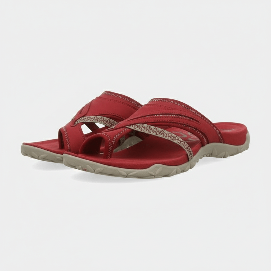 Delia Slip-On Thong Sandals with Cushioned Sole