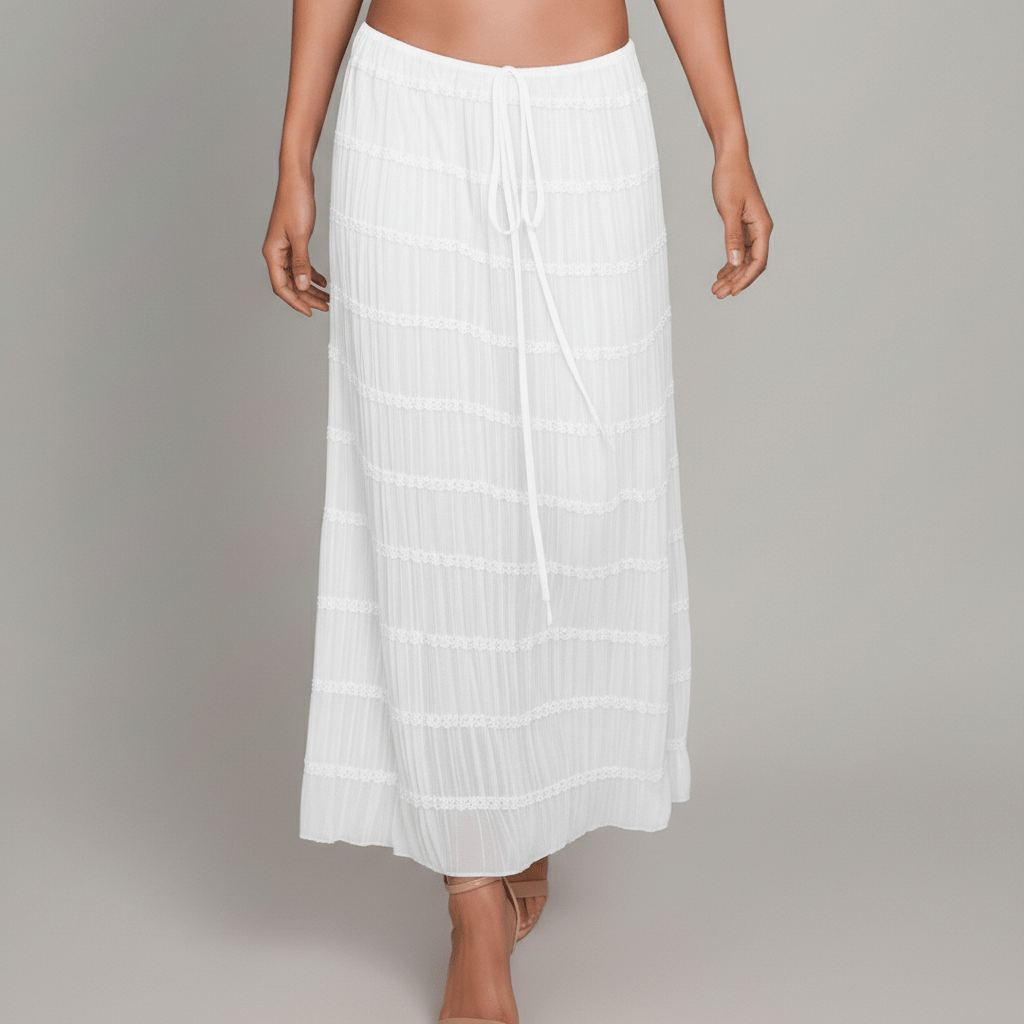 Edeline Halter Neck Two Piece Set with Crop Top and Maxi Skirt