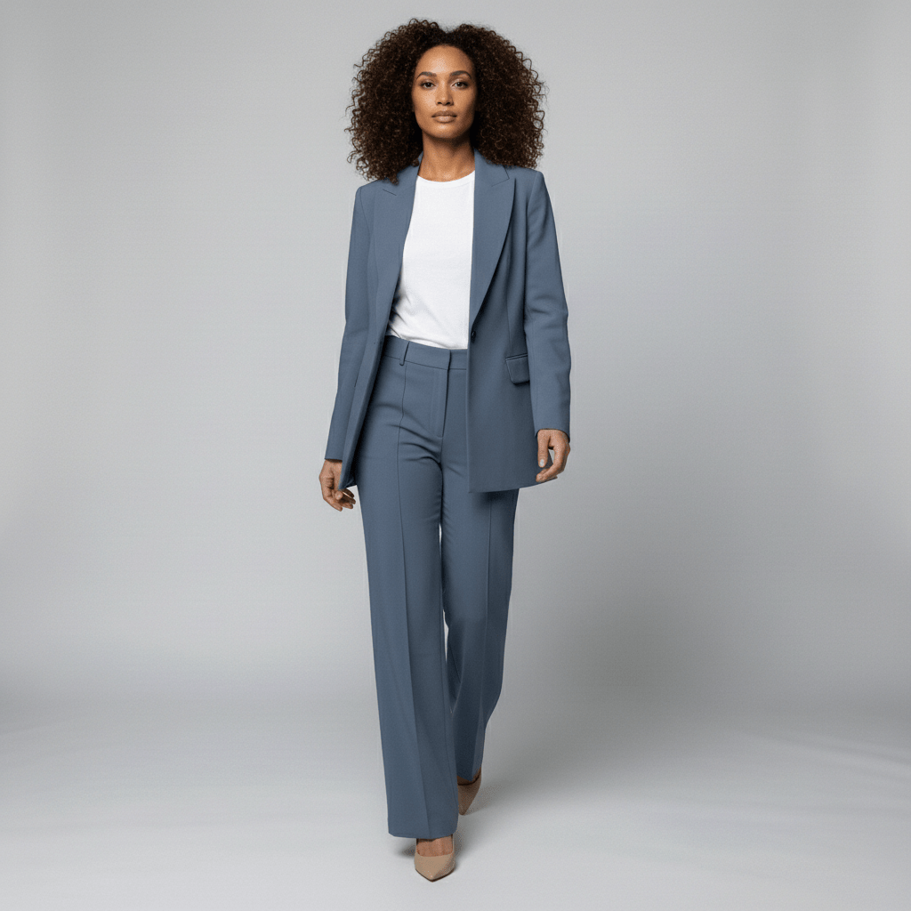 Effie Two Piece Set Blazer and Straight Leg Pants