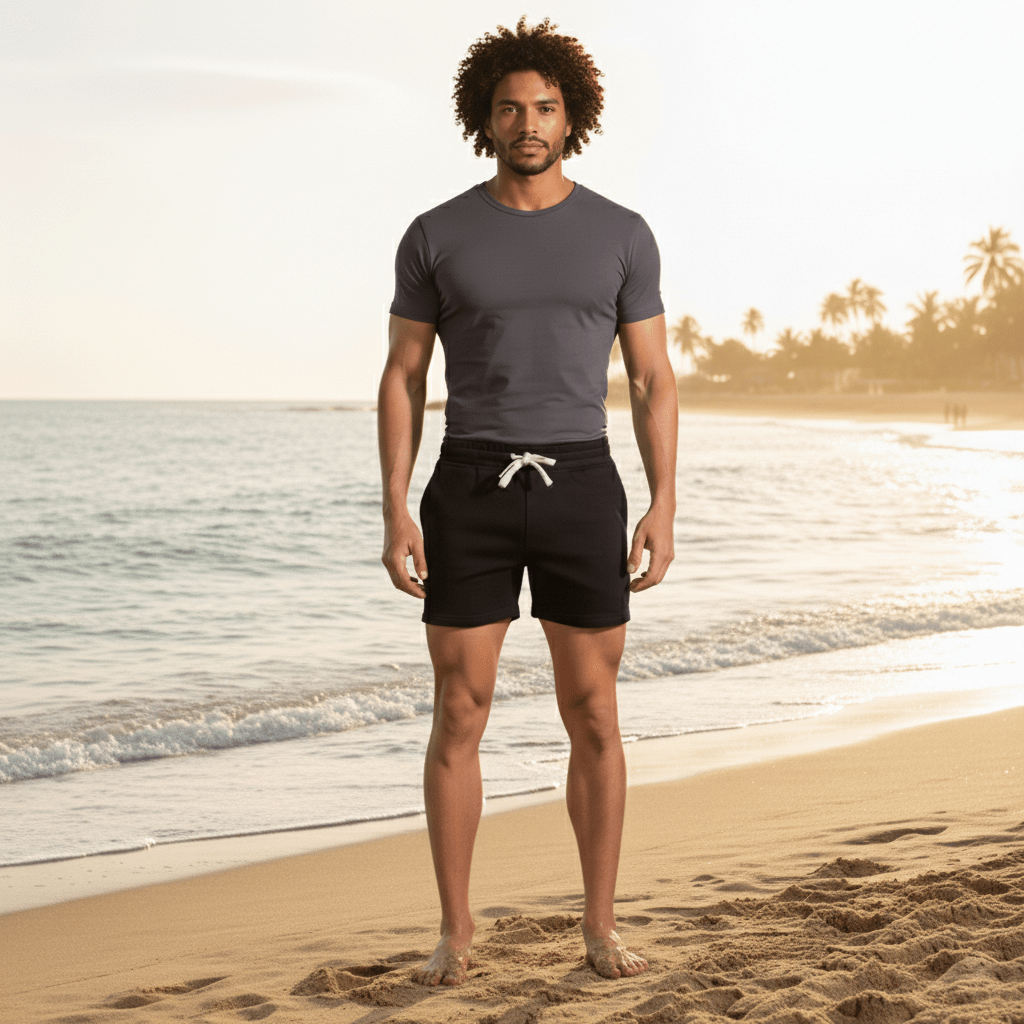 Erick Drawstring Shorts with Side Slip Pockets