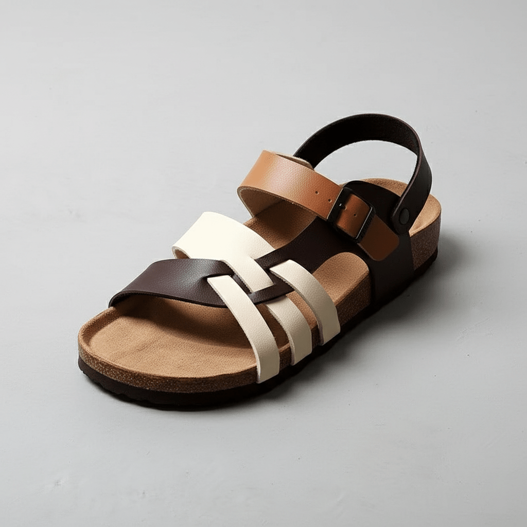 Gareth Buckle Strap Sandals Open Toe Comfort Sandals