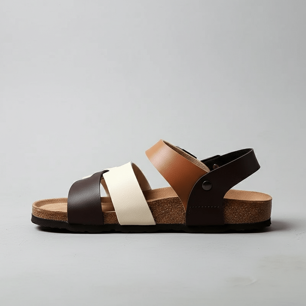 Gareth Buckle Strap Sandals Open Toe Comfort Sandals