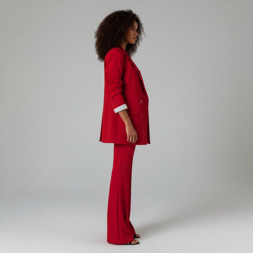 Hadley Two Piece Set Tailored Blazer and Wide Leg Pants