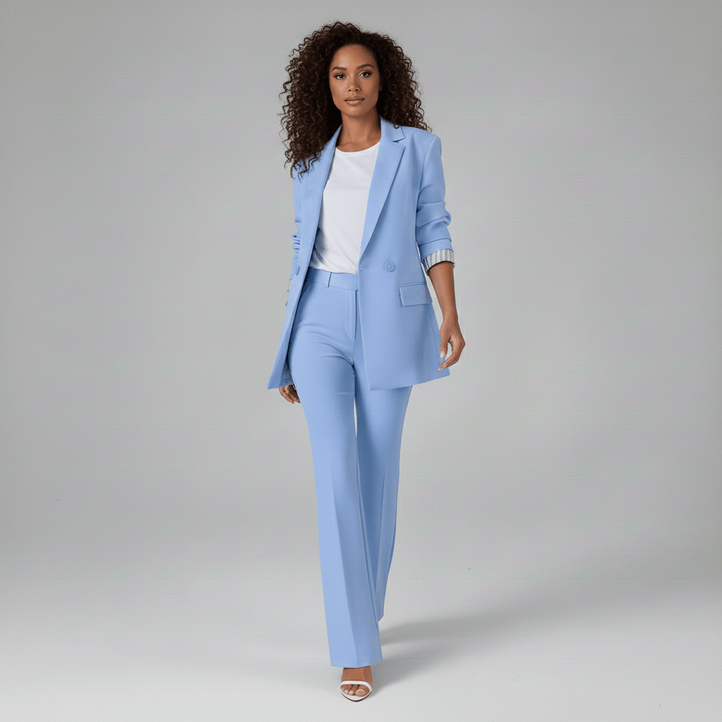 Hadley Two Piece Set Tailored Blazer and Wide Leg Pants