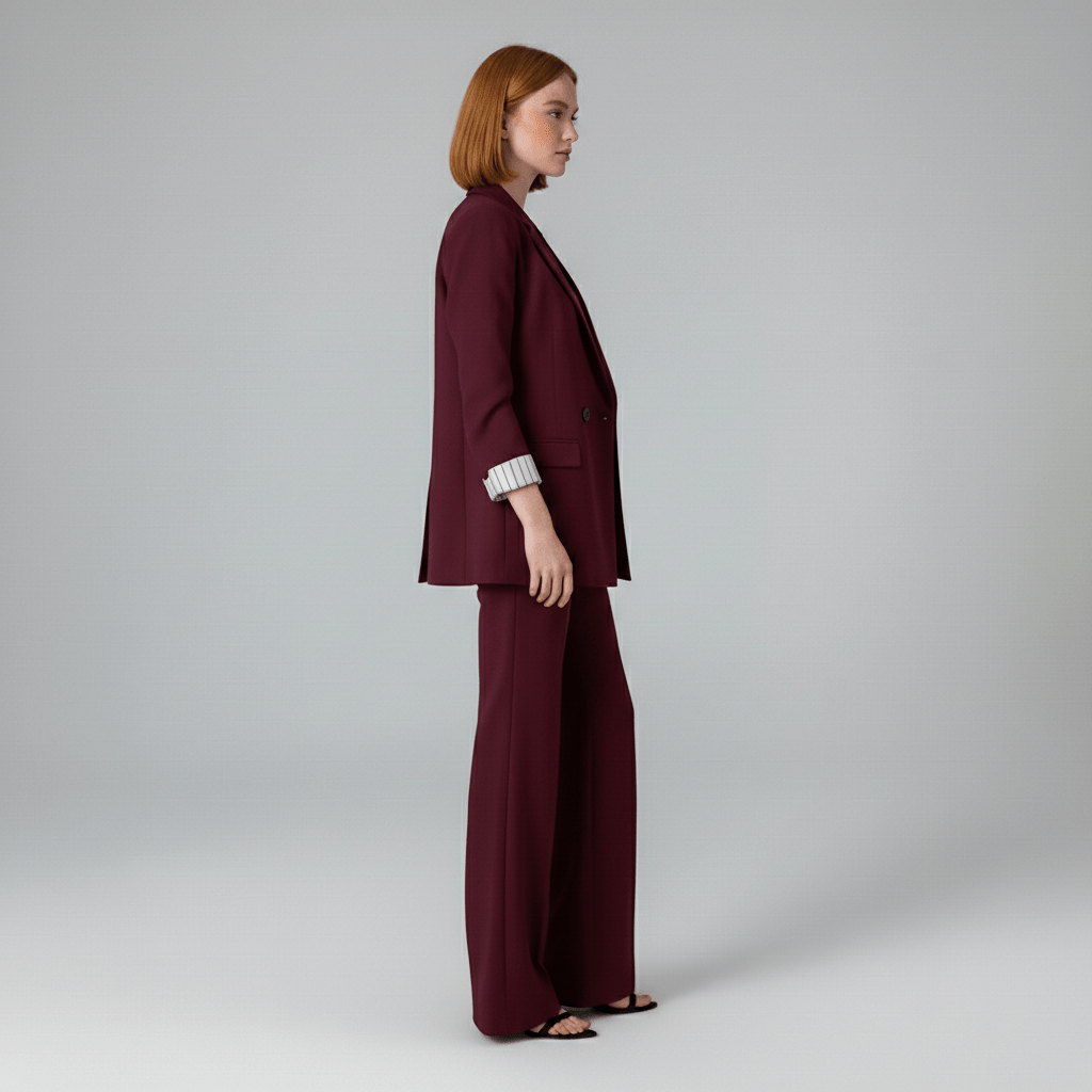 Hadley Two Piece Set Tailored Blazer and Wide Leg Pants