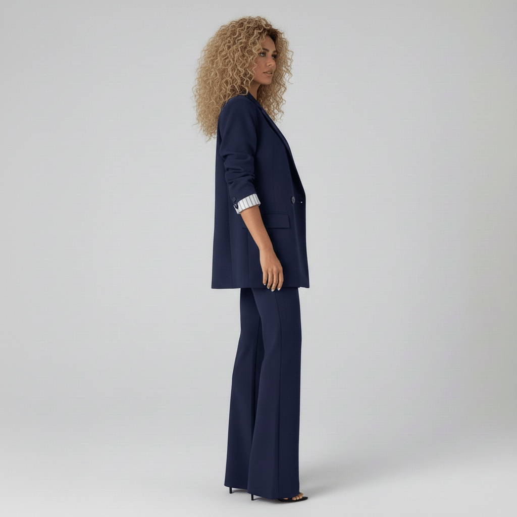 Hadley Two Piece Set Tailored Blazer and Wide Leg Pants