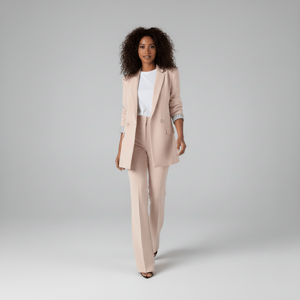 Hadley Two Piece Set Tailored Blazer and Wide Leg Pants