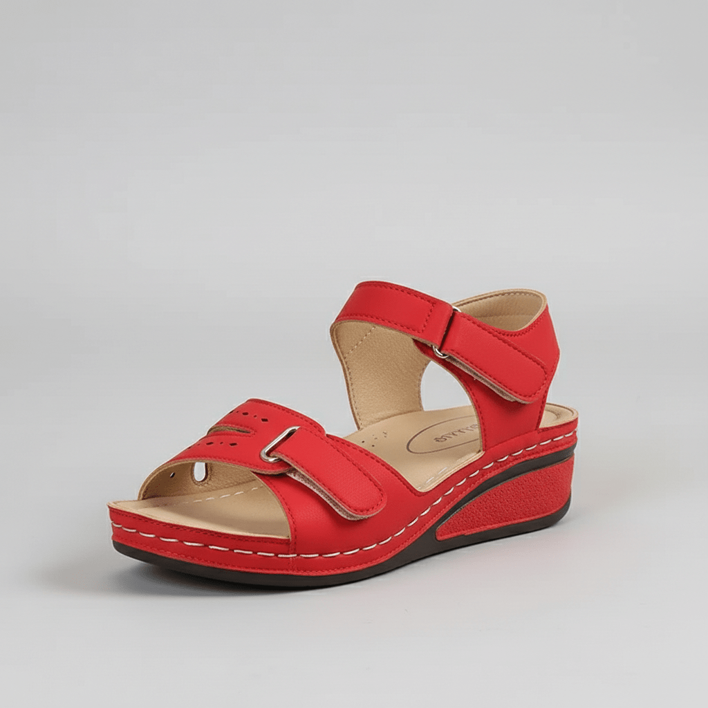 Heather Ankle Strap Sandals Open Toe Platform Sandals