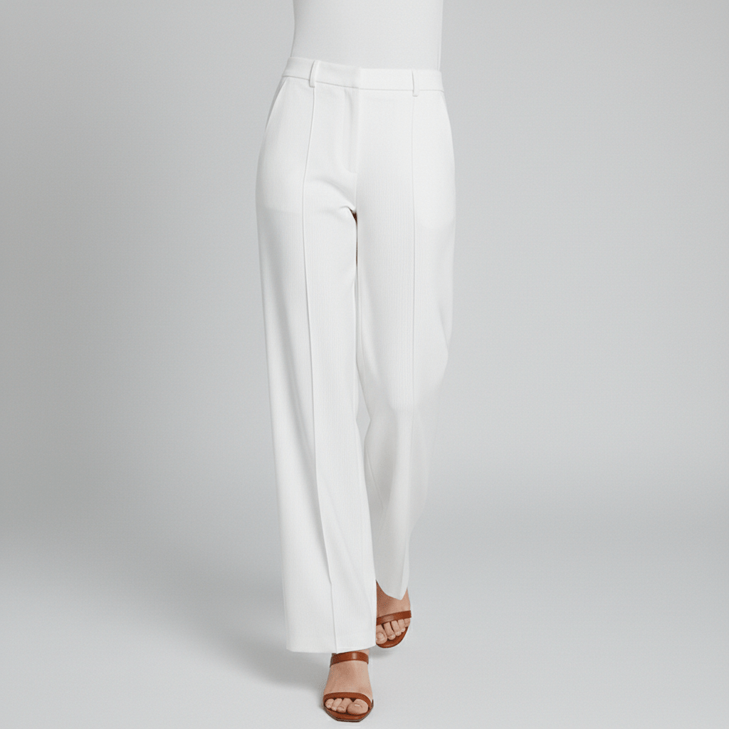 Irena Two Piece Set Deep V Blazer and Wide Leg Pants