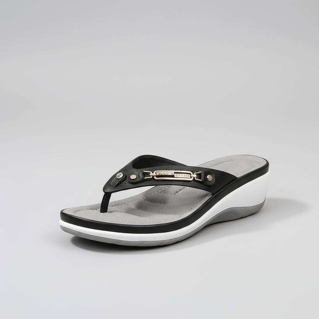 Jayda Slip-On Thong Sandals with Decorative Strap