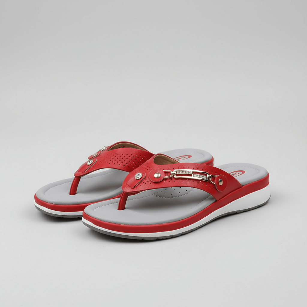 Jayda Slip-On Thong Sandals with Decorative Strap