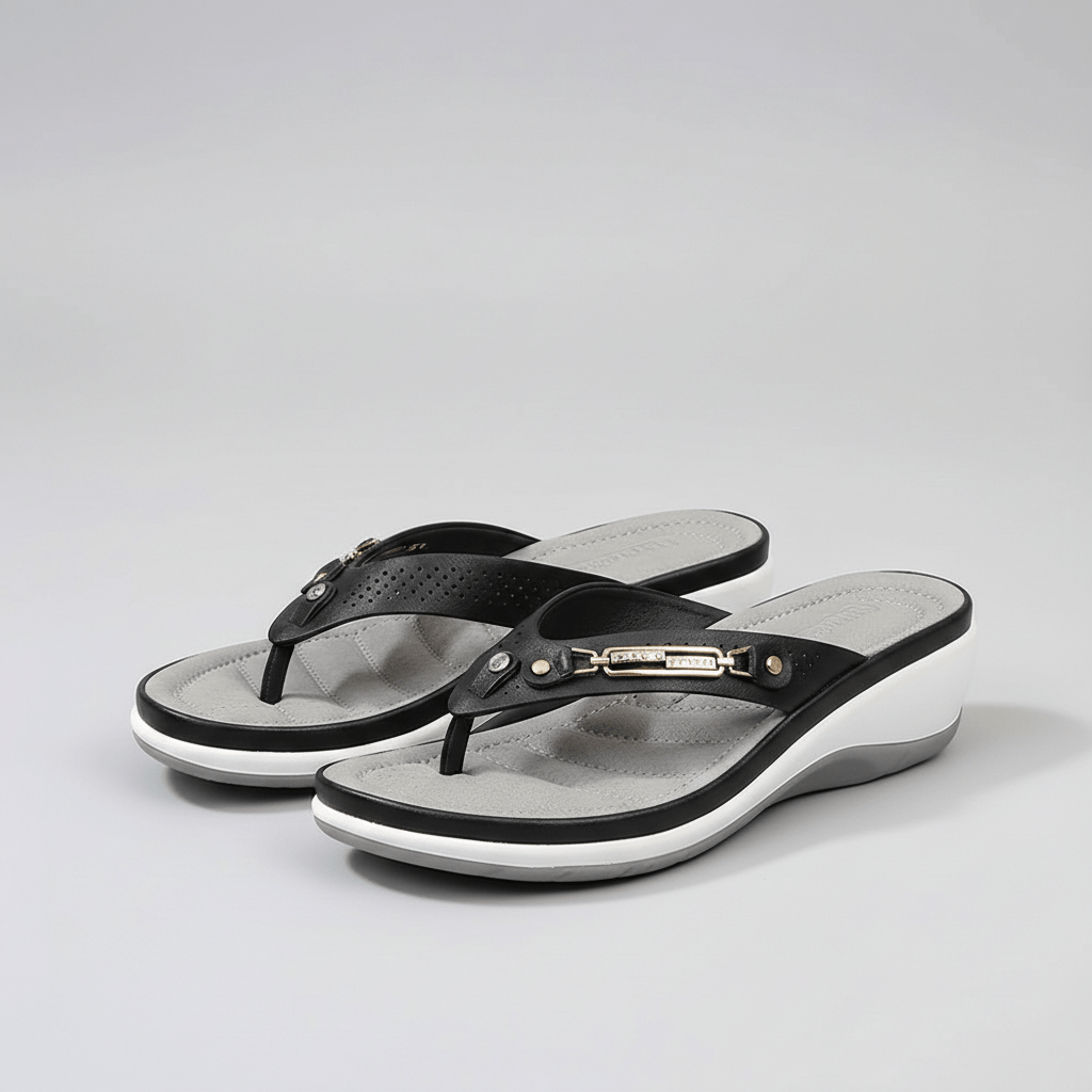 Jayda Slip-On Thong Sandals with Decorative Strap