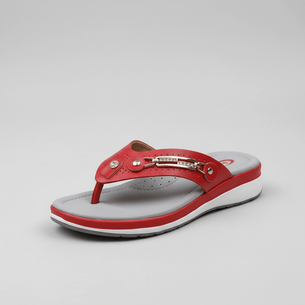 Jayda Slip-On Thong Sandals with Decorative Strap