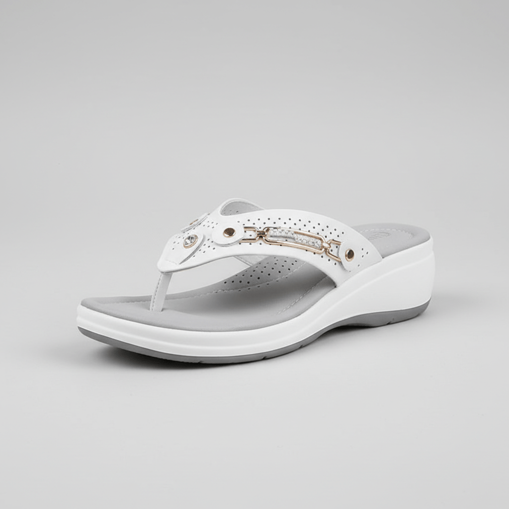 Jayda Slip-On Thong Sandals with Decorative Strap