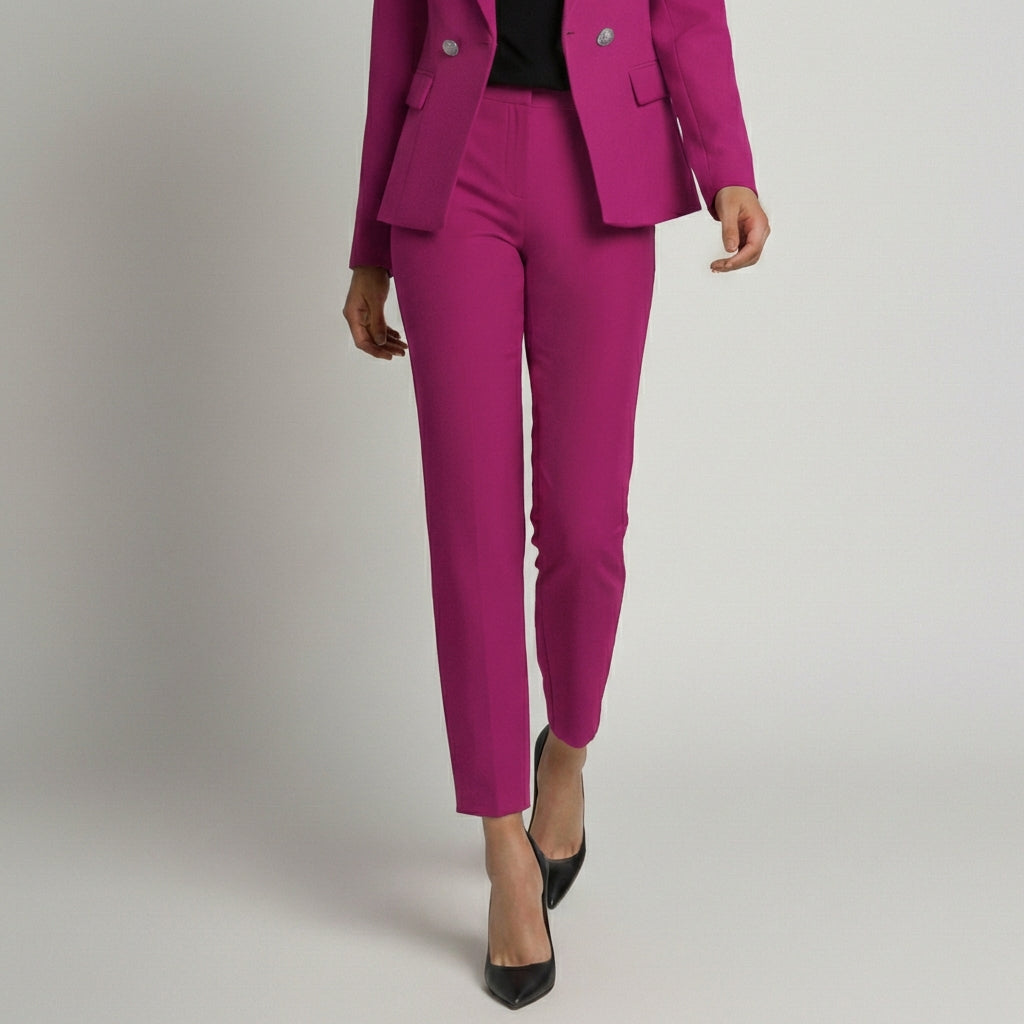 Keira Two Piece Set Double-Breasted Blazer and Slim Fit Pants