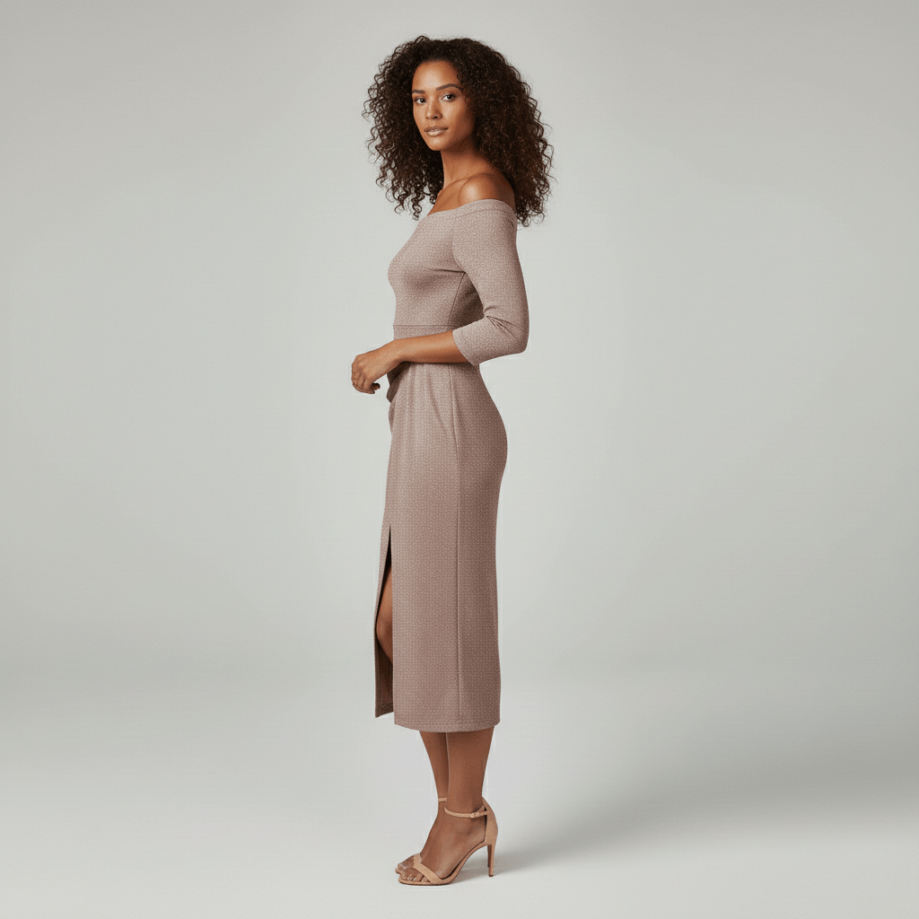 Keri Elegant Off-Shoulder Wedding Guest Dress