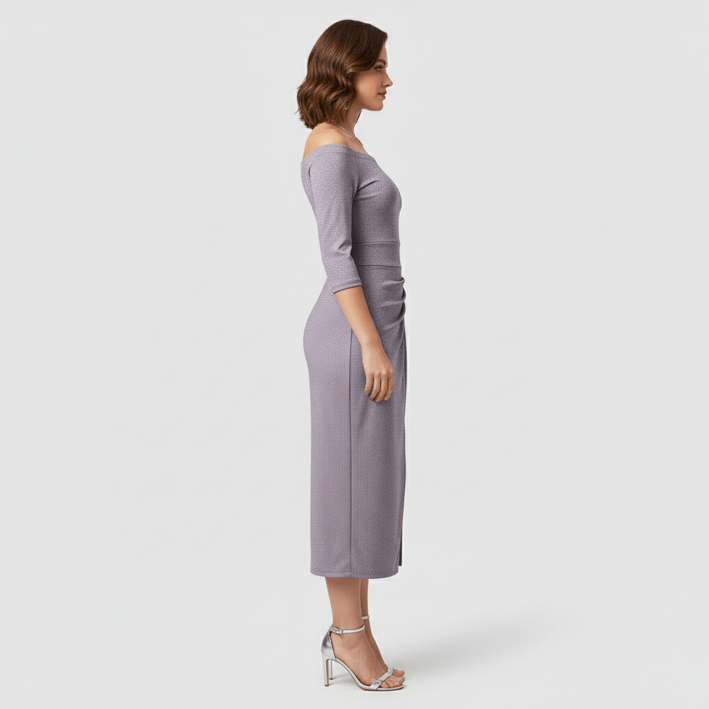 Keri Elegant Off-Shoulder Wedding Guest Dress