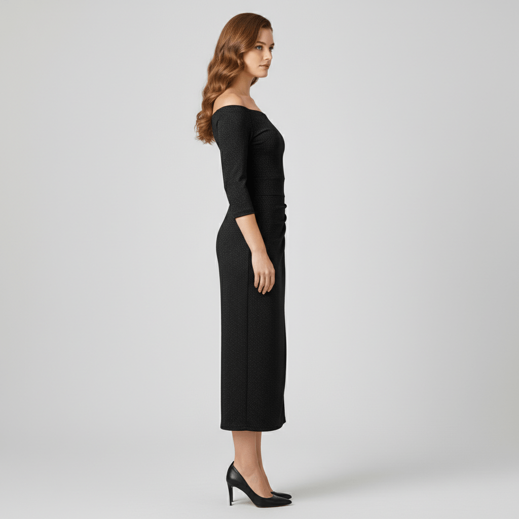 Keri Elegant Off-Shoulder Wedding Guest Dress