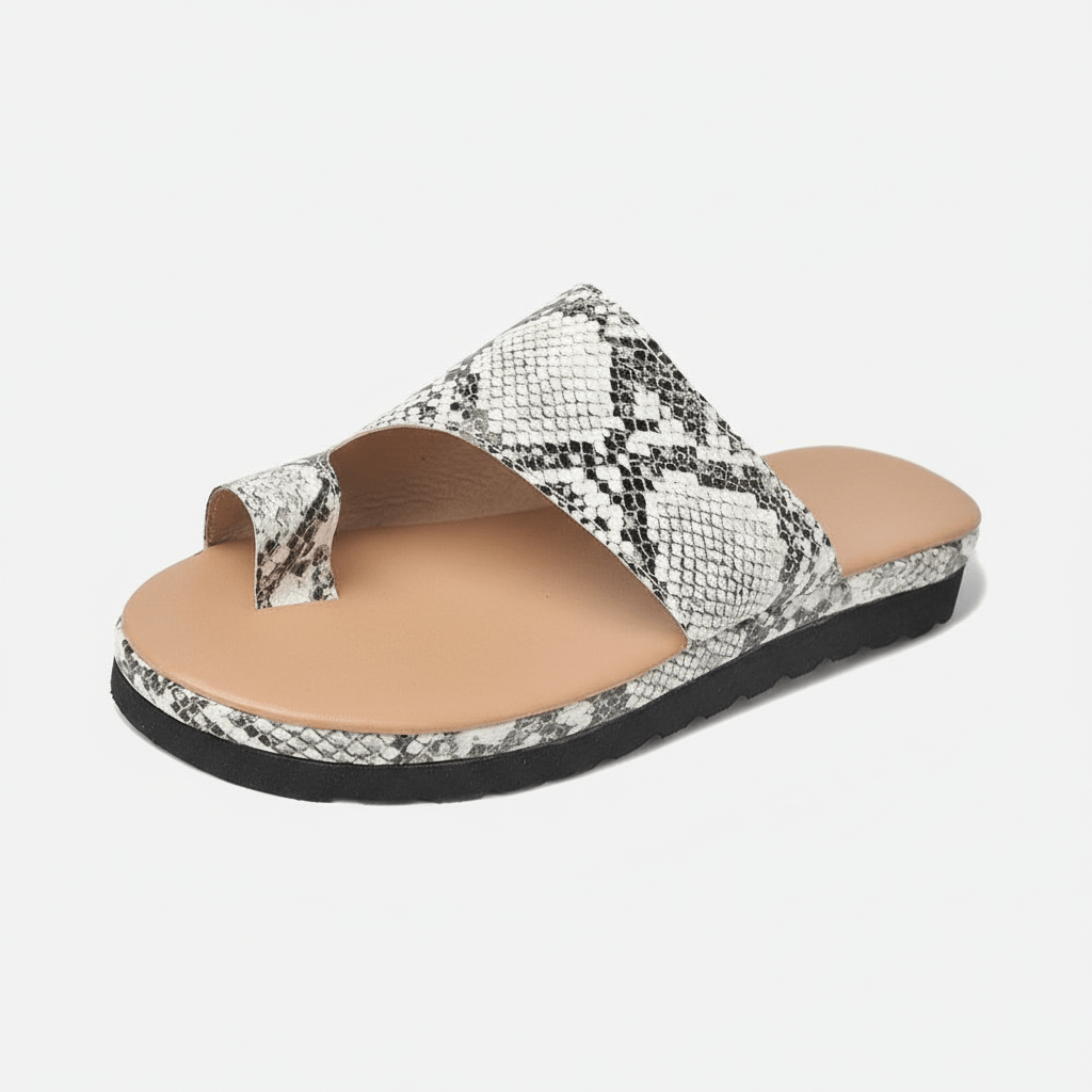 Kira Toe Loop Sandals Slip On Platform Sandals