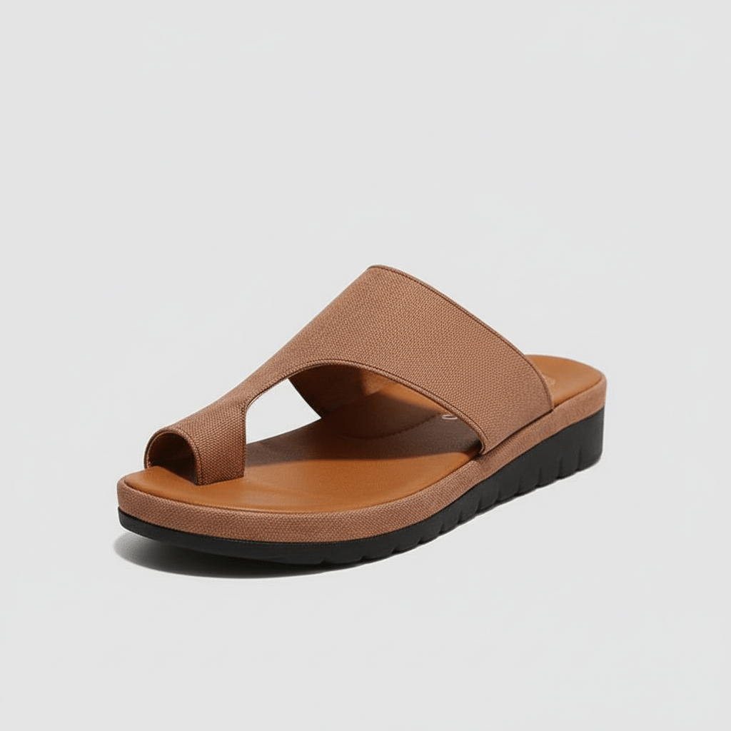 Kira Toe Loop Sandals Slip On Platform Sandals