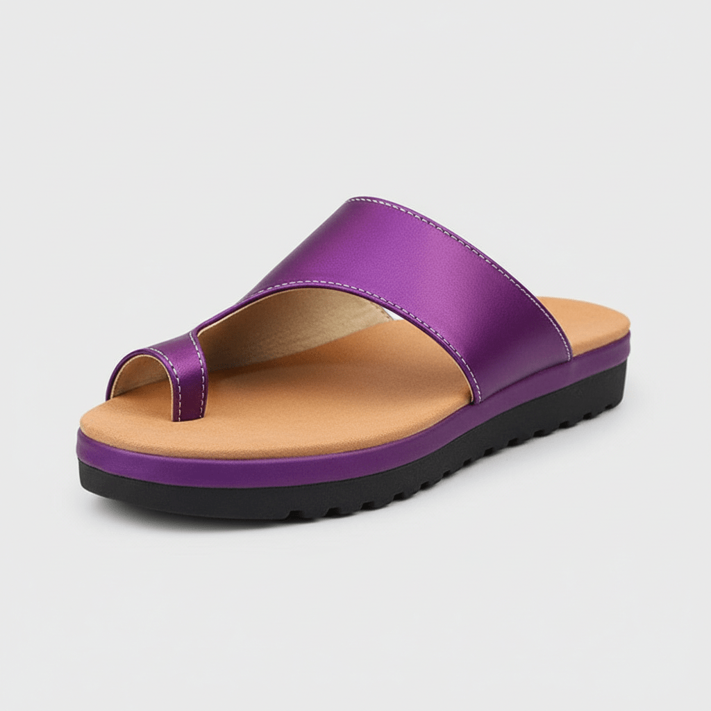 Kira Toe Loop Sandals Slip On Platform Sandals