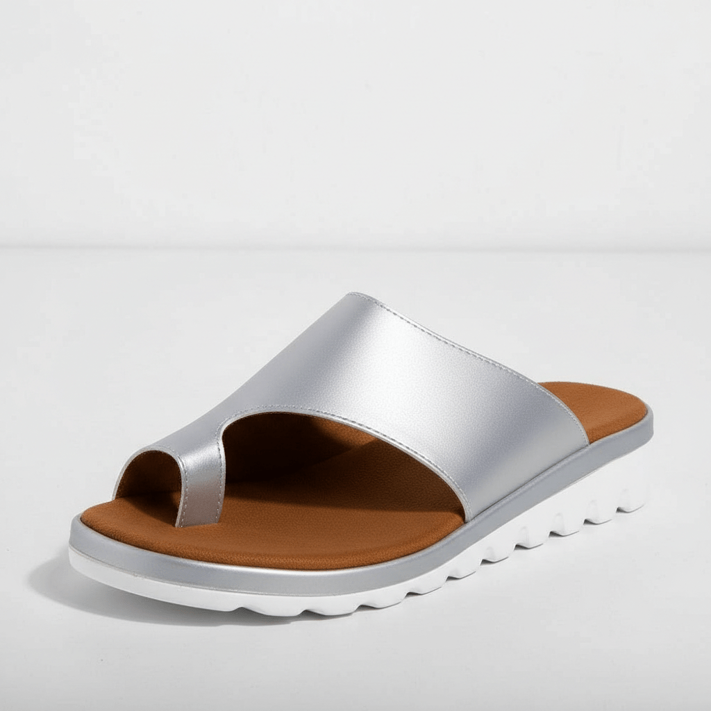 Kira Toe Loop Sandals Slip On Platform Sandals