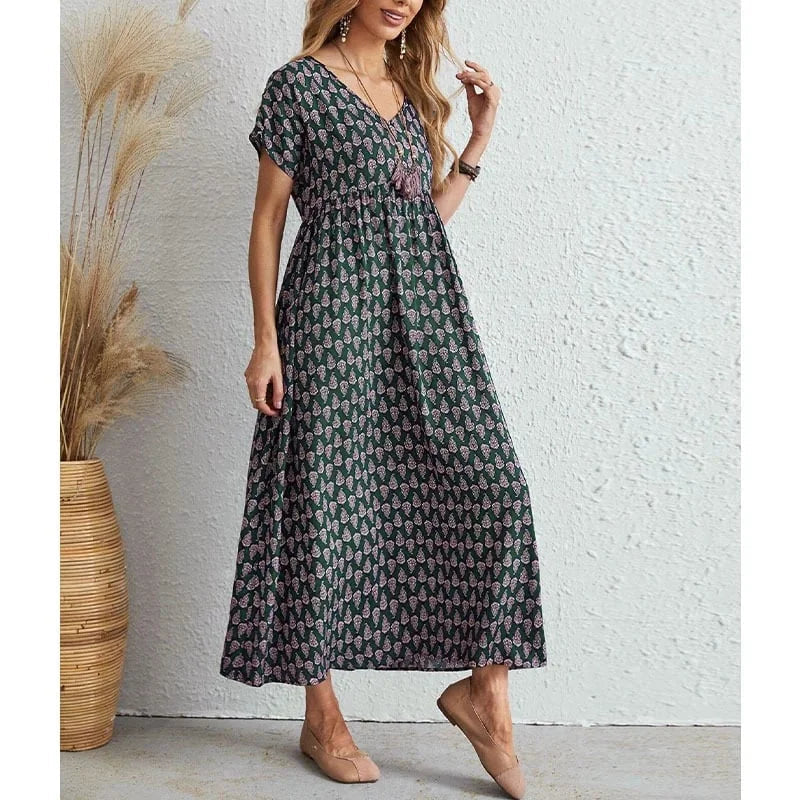 Lila Women’s Casual Floral Summer Dress – Cap Sleeve Above Knee Finleycrest