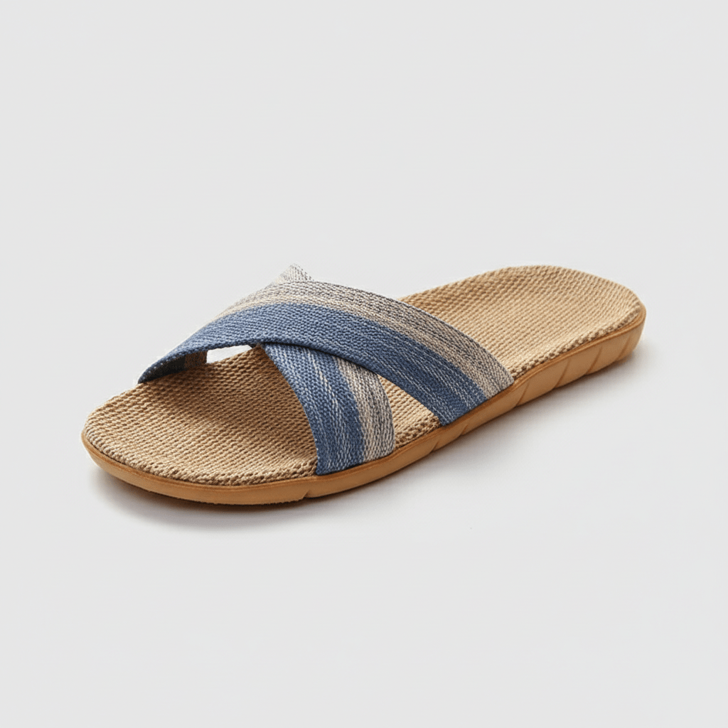 Lionel Cross Strap Slide Sandals Slip On Sandals