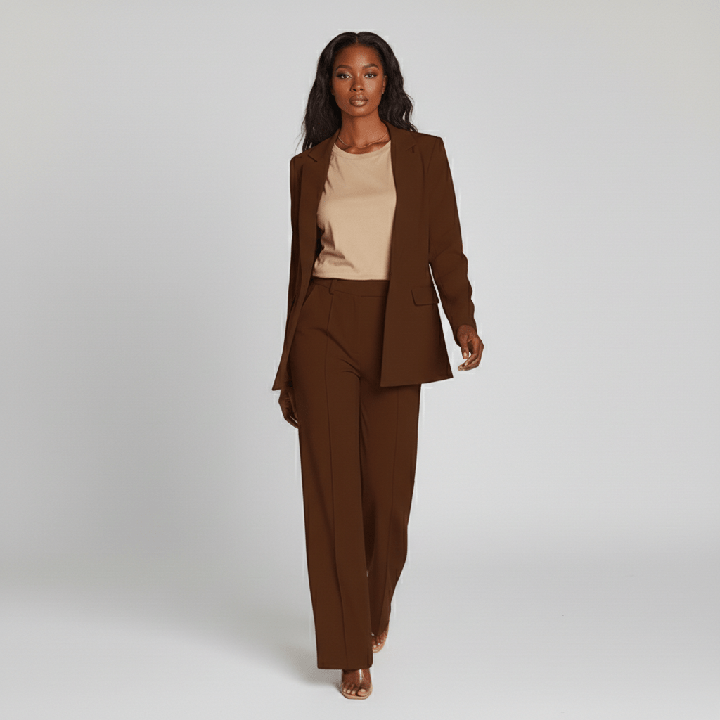 Livia Two Piece Set Oversized Blazer and Wide Leg Pants