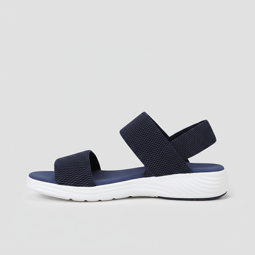 Maggie Elastic Strap Sandals Slip On Platform Sandals