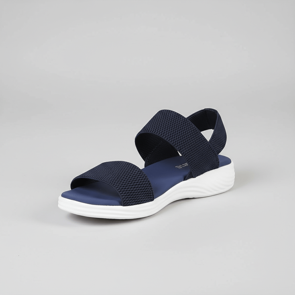 Maggie Elastic Strap Sandals Slip On Platform Sandals