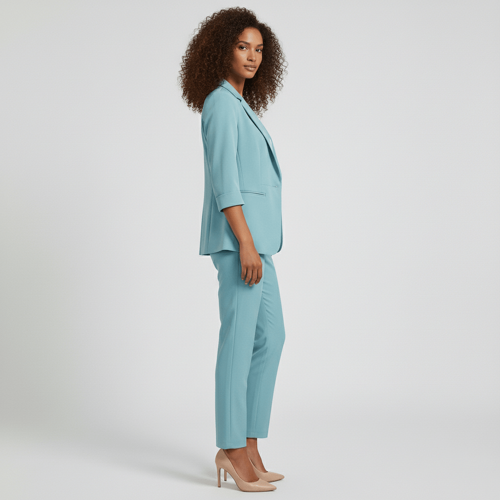 Melissa Two Piece Set Tailored Blazer and Slim Pants
