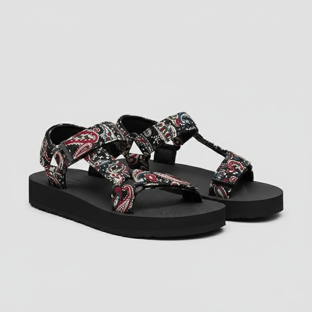 Ottilie Hook and Loop Strap Sandals Platform Sandals