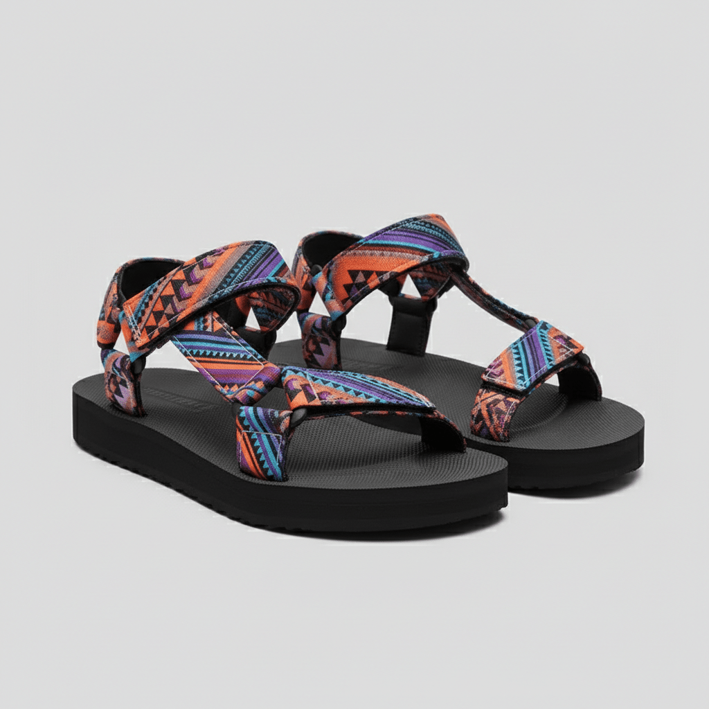 Ottilie Hook and Loop Strap Sandals Platform Sandals