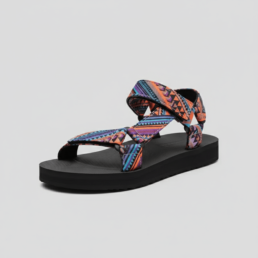 Ottilie Hook and Loop Strap Sandals Platform Sandals